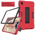 thumbnail image 2 of SOATUTO For Samsung Galaxy A7 Lite Tablet Case ,Shockproof Kids Friendly Rugged Hybrid Rubber Cover Built-in KickStand For Samsung Galaxy Tab A7 Lite 8.7 inch SM-T220 T225 2021 Tablet - Red+Black, 2 of 7
