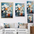 thumbnail image 4 of Designart "White Orange beautyful Snowdrops Flowers II" Floral & Botanical Floater Framed Wall Decor, 4 of 7