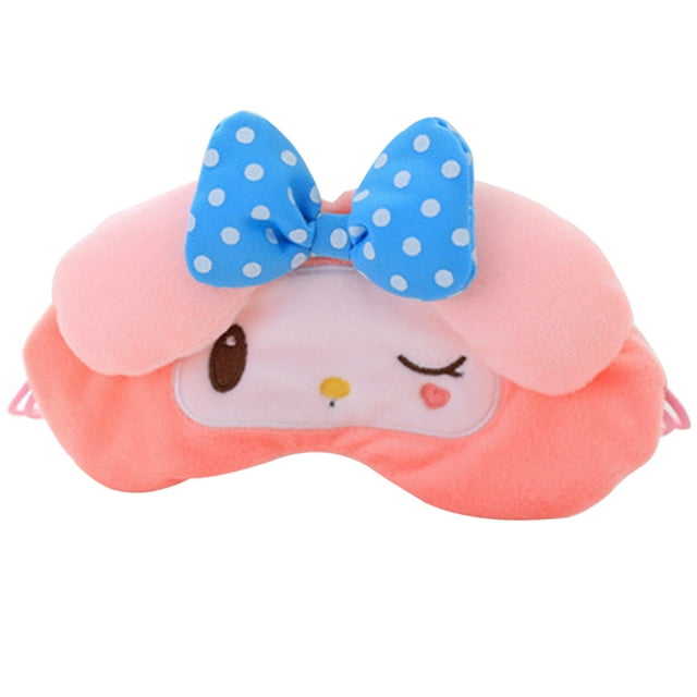 Bangcool Sleep Mask Fashion Cute Cartoon Elastic Band Soft Plush Eye Mask Sleep Eye Shade
