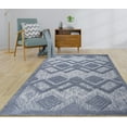 thumbnail image 2 of LaDole Rugs Geometric Modern Contemporary Area Rug - Durable Premium Carpet for Living Room, Bedroom, and Office - Blue, 4x6 (3'11"x5'3", 120cm x 160cm), 2 of 6