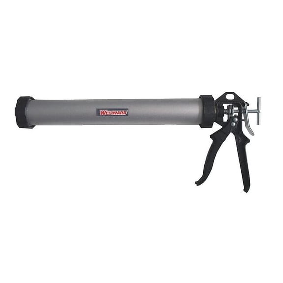 Westward Caulk Gun,Aluminum,Black/Silver 13J313