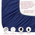 thumbnail image 3 of Ntbay Microfiber Bed Sheets Set - 1800 Series Soft Sheet Set- 4 Piece - Full - Navy Blue, 3 of 5