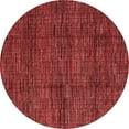 thumbnail image 1 of Ahgly Company Machine Washable Indoor Round Abstract Red Modern Area Rugs, 3' Round, 1 of 4