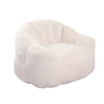 thumbnail image 3 of HSUNNS Bean Bag Chair for Adults, Faux Fur, Side Pocket, Comfy Bean Bag Sofa with Memory Foam Filled, Armrest Lazy Sofa Lounge Chair for Living Room, White, 3 of 9