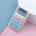 thumbnail image 2 of Ohufall Transparent Dopamine Mini Calculator Cute Small Scientific Calculators For Students, 2 of 7