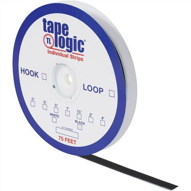 Tape Logic Hook Side Black 4" X 75' Roll