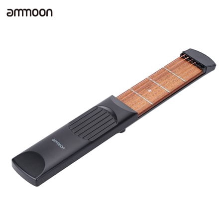 Portable Pocket Acoustic Guitar Practice Tool Gadget Chord Trainer 6 String 4 Fret Model for