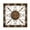 Brown Floral Scroll Square 45" x 2" x 45", variant on DecMode Brown Metal Scroll Wall Decor
