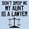 thumbnail image 2 of CafePress - My Aunt Is A Lawyer Body Suit - Baby Light Bodysuit, Size Newborn - 24 Months, 2 of 4