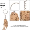 thumbnail image 3 of Music Keychain Tuba Key Ring for Decoration 4Pcs Bamboo and Zinc Alloy, 3 of 5