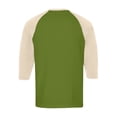 thumbnail image 5 of Hearthz Men's 3/4 Sleeve Baseball Raglan T-Shirts Summer Henley Shirts for Men Casual Cotton Sport Athletic Jersey Tee Tops ,Green S, 5 of 7