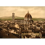 Florence: Cathedral. /Na Panoramic View Of The Santa Maria Del Fiore Cathedral In Florence, Italy, From The Palazzo Vecchio. Photochrome,