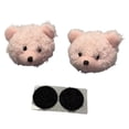 thumbnail image 4 of Almencla 1 Pair Helmet Decorations Adorable Fun Attachment for Skiing Bike Motorcycle Pink, 4 of 8