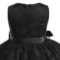 thumbnail image 7 of ZACPNCV Girls Christmas Dress Lace Flower Girl Wedding Prom Pageant Birthday Party Toddler Girl Formal Dress Black 11-12 Years, 7 of 7