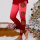 thumbnail image 1 of Mallas con estampado navideño para mujer, pantalones largos de cintura alta, cálidos, a la moda, para Yoga y Navidad, Invierno, 1 of 5