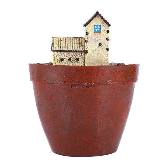 Verdant Touch Maceta para suculentas, 1 unidad, para colgar en forma de jardín, de resina, para plantar plantas suculentas, decoración de jardín caliente