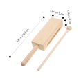 thumbnail image 4 of 1 Set Wood Rhythm Instrument Musical Wood Block Percussion Instrument with Mallet, 4 of 8