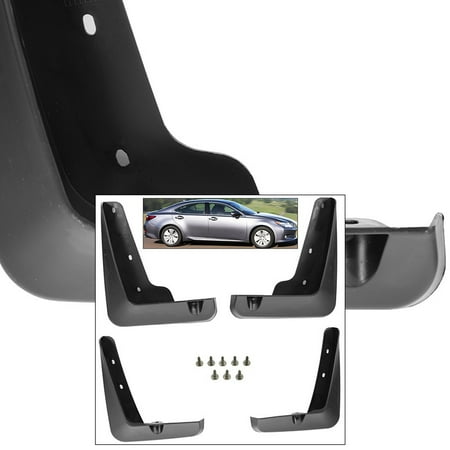 Front Mud Guard - Front Rear Mud Flaps Splash Guards 2013-2015 Lexus ES350 Mudguards