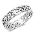 thumbnail image 1 of Sterling Silver Women's Men's Celtic Knot Infinity Ring Band 925 Jewelry Female Male Unisex Size 8, 1 of 4