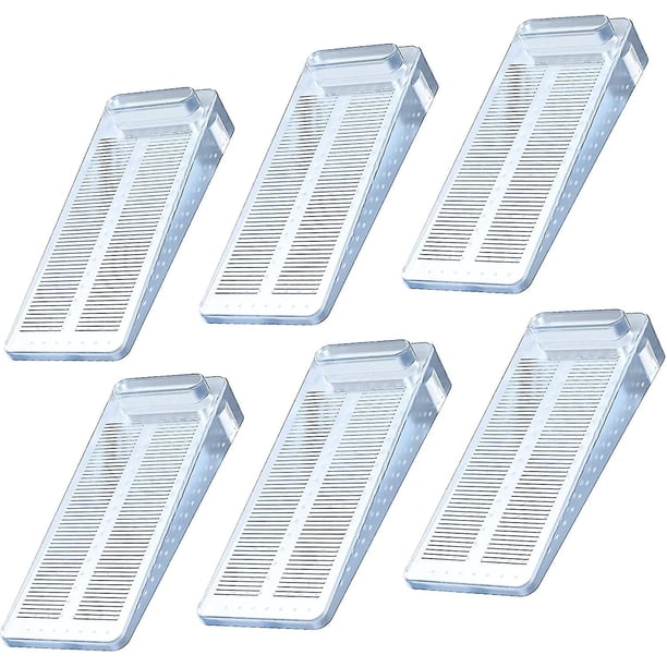 Tope de puerta, 6 piezas de goma, pavo, antideslizante, altura ajustable, regalo para ventana