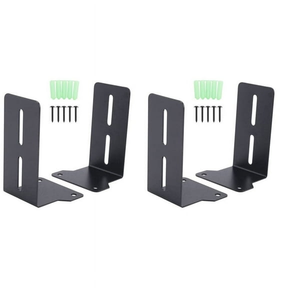4x Sound Bar Mounts Wall Brackets Easy to Install Anti-Drop Wall Shelf, Universal Soundbar Speaker Mounting Bracket