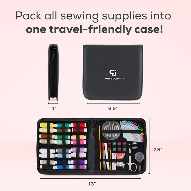 Meidong Sewing Kit for Home, Travel & Emergencies - Filled with Quality Notions Scissor & Thread - Great Gift