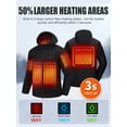 ULUSERN Heated Jacket for men with 12V Battery Pack Included,Soft Shell