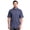 BLUE, variant on Workwear Men’s Short Sleeve Durable Twill Pen Pocket Work Shirt, size S-3XL