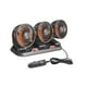thumbnail image 4 of Ventilador de coche de triple cabezal portátil para camión SUV 30,2 x 9,8 x 13,5 cm giratorio bajo 24V 16w, 4 of 9