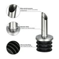 thumbnail image 3 of Stainless Steel Bottle Pourers, 2Pack Olive Oil Spout, for Pours Liquid, Most Liquor Bottles (Black), 3 of 7