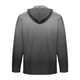 thumbnail image 3 of Blusa de manga larga con capucha para hombre, estilo informal, con botones, estampado degradado, de poliéster, 3 of 4