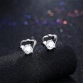 thumbnail image 5 of QQTDFG 925 Sterling Silver Earrings Stud AAA Zirconia Push Back Clasp L768-default, 5 of 6