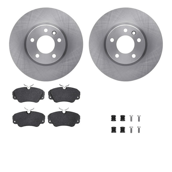 Dynamic Friction Company Front Brake Rotors with 5000 Advanced Brake Pads includes Hardware 6512-46061