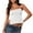 White, variant on tarylea Going out Tops for Women Spaghetti Strap Square Neck Tank Tops Tie Back Solid Color Camisole Casual Summer Cute Tops