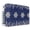 Dark Blue Beige, variant on Navy Blue Snowflake Christmas Indoor Air Conditioner Cover, Double Insulated AC Covers for Inside, Rustic Xmas Botanical Waterproof Window Air Conditioner Covers with Elastic Straps 17"Lx13"Wx3.5"D