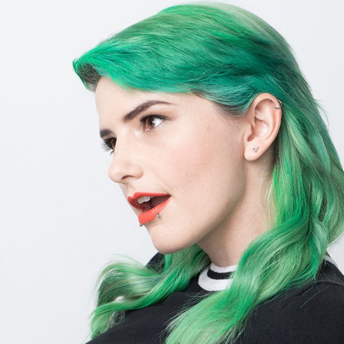 Splat 1 Wash Eclectic Green Hair Color, Temporary Bleach Free Green Hair Dye - image 4 of 8