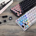 thumbnail image 3 of MOTOSPEED MOTOSPEED MABAO SK62 Clavier Mécanique Compact 61 Touches RGB avec Bluetooth 5.0, Filaire, et Modes Sans Fil 2.4G, Noir avec Interrupteurs Rouges, 3 of 6