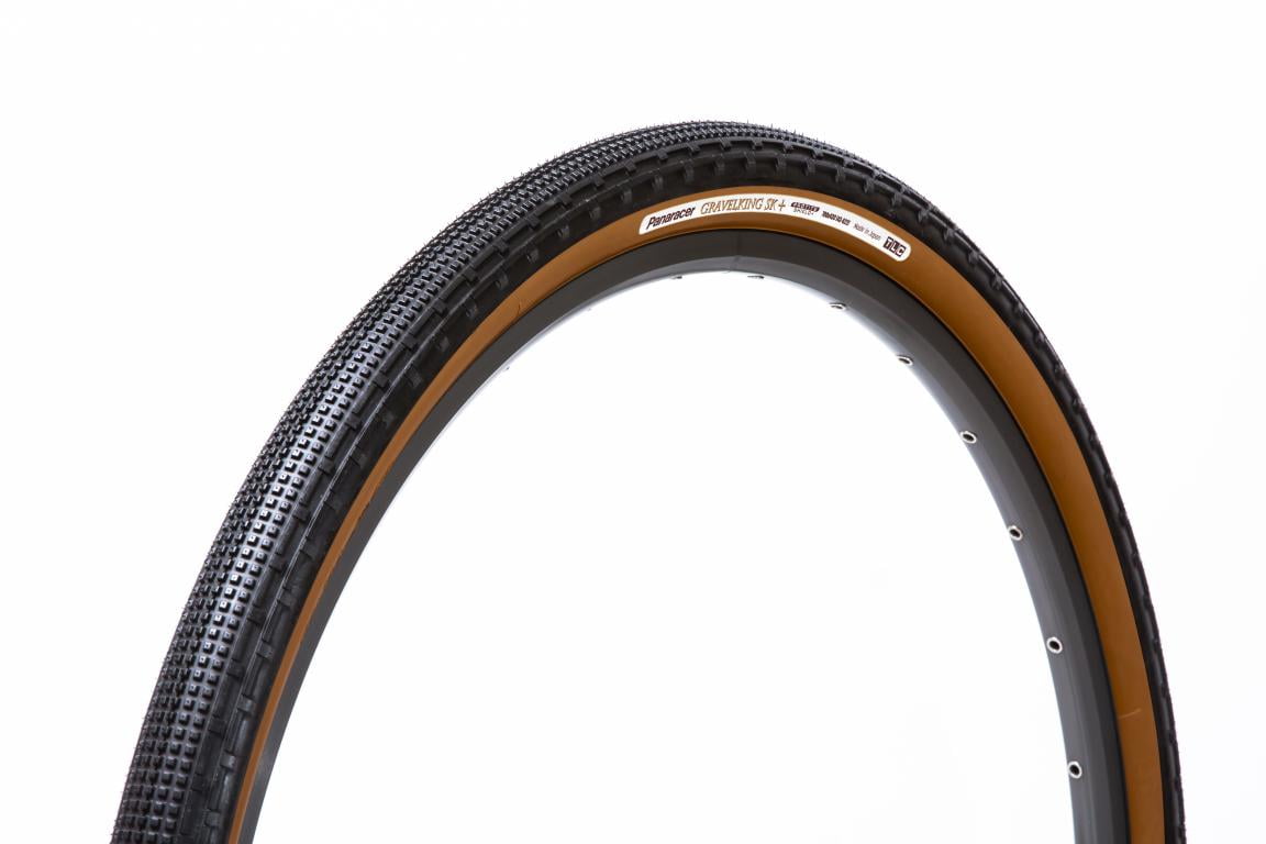 700 x 35 Black/Brown, Panaracer GravelKing SK Plus Tire Tubeless Folding 