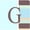 Blue, variant on Carolines Treasures CJ1005-GFC Monogram - Pink Stripes Foam Coasters Initial Letter G- Set Of 4