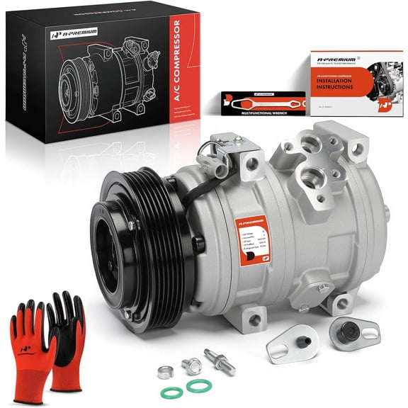 A-Premium AC Compressor with Clutch Compatible with Toyota Tundra 2000-2006 V8 4.7L