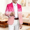 thumbnail image 2 of DHFJKG Boys Girls Blazer Party Coat Casual Ice Print Slim Fit Button Up Long Sleeve Suit Jacket For Kids 3-14 Yrars Old, 2 of 4