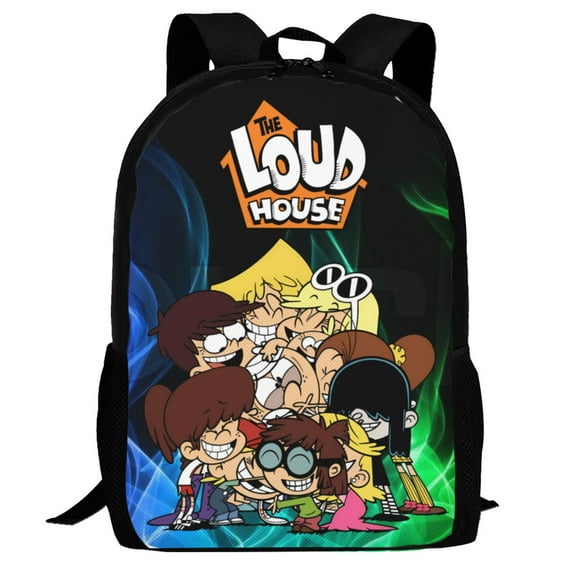 The Loud House Backpack,3d Print Laptop Backpack Lightweight Casual Daypack Bookbag Multi-Function Travel Backpack 16.5 In