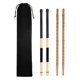 thumbnail image 1 of Drum Sticks Set, 5A Drum Sticks Maple Drumsticks (1 Par) Y 1 Par De Varillas Cepillos De Tambor Con Bolsa De Almacenamiento Para , Folk, 1 of 9