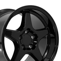 OE Wheels CV01 17 Inch Rim Fits Corvette C4 ZR1 Style 5x120.65 17x11 Gloss Black - Hollander 5036 (1)