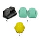 thumbnail image 1 of Toystoory 4 piezas Skate Toe Cap Roller Protectores Reutilizable Patinaje Protección Gimnasio Ejercicio Guardias Accesorios Adultos Verde Type2 NO2 Toystoory OD022359-02, 1 of 5