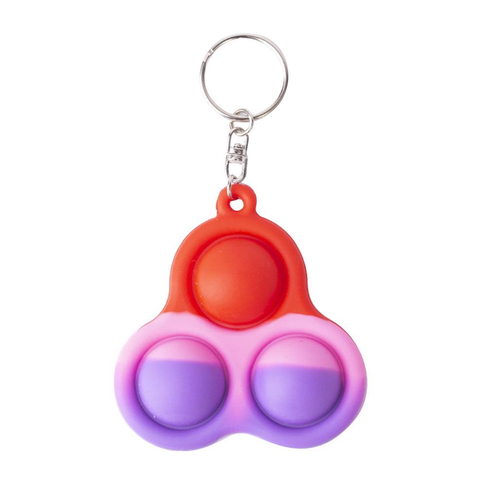 Details about   Push Bubble Silicone Sensory Fidget Keychain Toy Autism Stress Relief Toy 