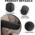 thumbnail image 3 of NOGIS 2PC Car Front Seat Armrest Covers,Universal Size Seat Arm Rest Cover,Flat Cloth Fabric Armrest Cover,Car Interior Accessories (Black,1Pair), 3 of 6