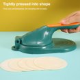 thumbnail image 2 of Dumpling Skin Presser Artifact Pressure Dough Pressing Wrapper Household Pastry Handheld Washable Kitchen with Handle Green and Orange, 2 of 8