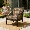 thumbnail image 2 of Outdoor Patio Cushion Covers 4 Pack Tribal Vintage Boho Patio Chair Cushion Covers with Ties and Zipper Brown Bohemia Waterproof Outdoor Seat Cushion Covers for Patio Furniture 22"x20", 2 of 9