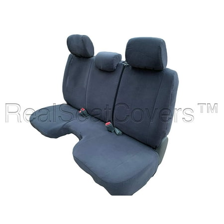 10mm Thick Seat Cover for Toyota Tacoma Regular Cab Solid Bench Three Adjustable Headrests Exact Fit A30 (Dark